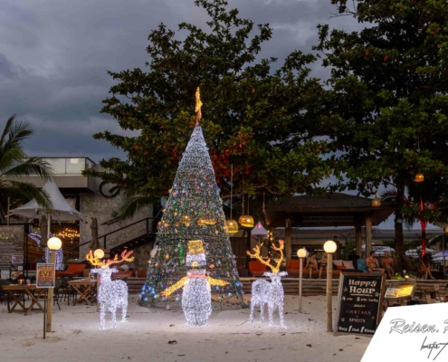 Ich war zwischen Weihnachten und Neujahr auf der Insel. Dementsprechend war auch die Deko.